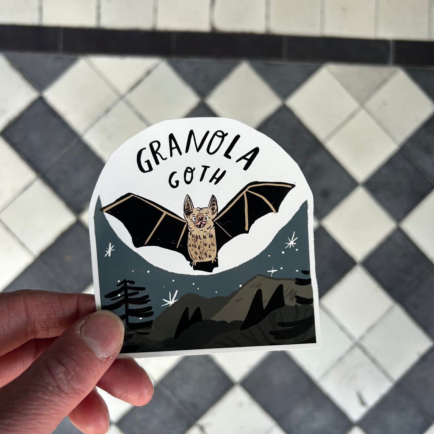 Granola goth sticker