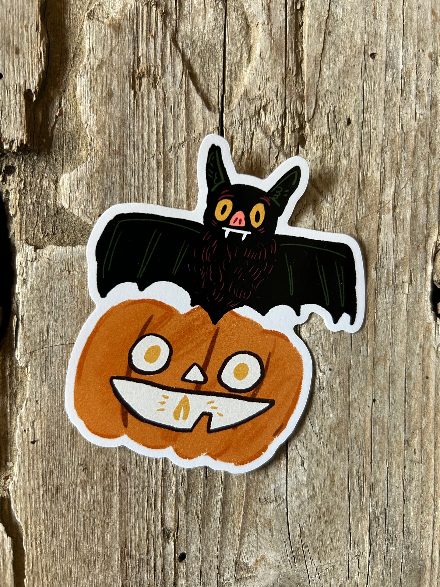 8cm pumpkin sticker