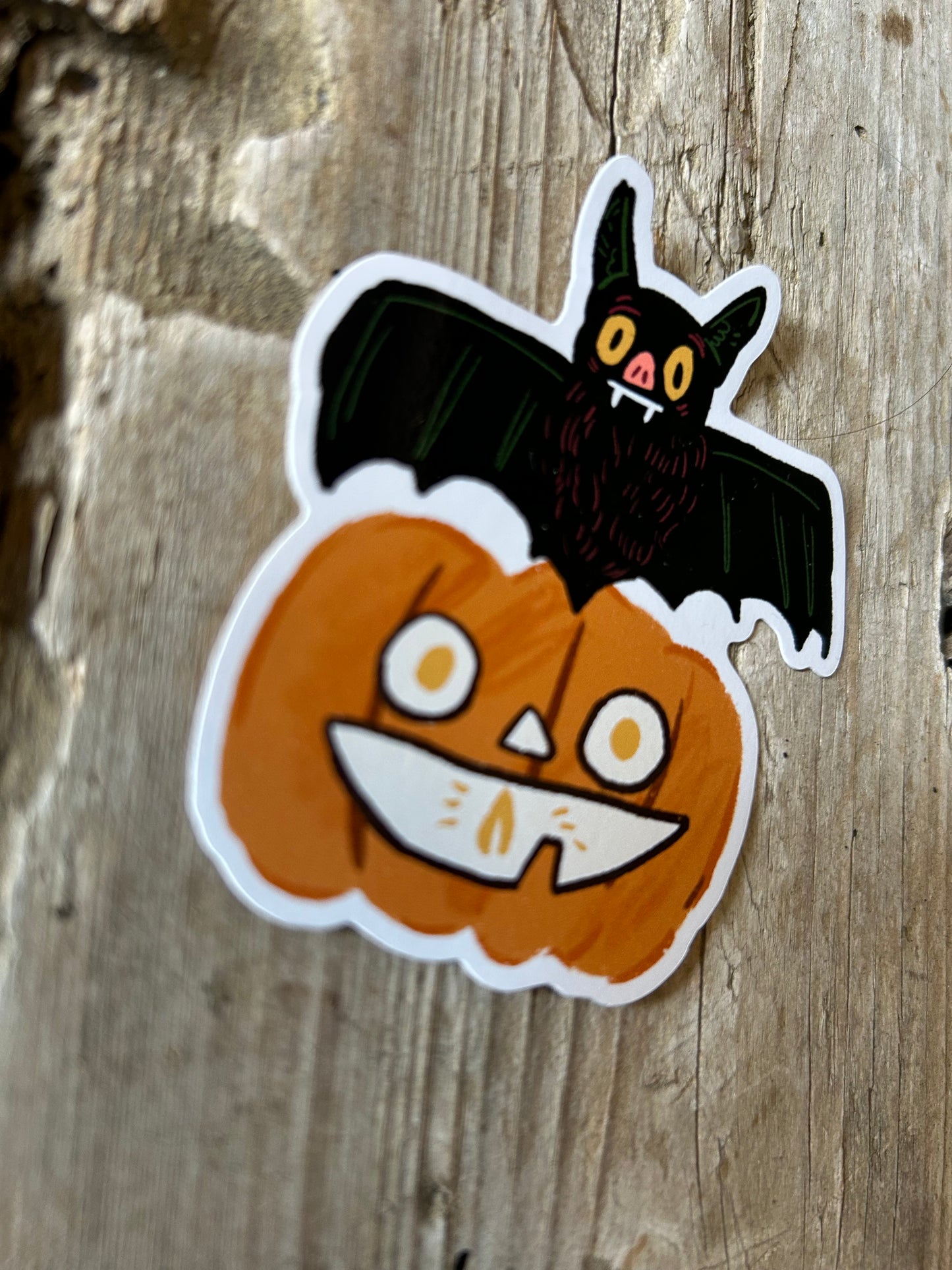 8cm pumpkin sticker