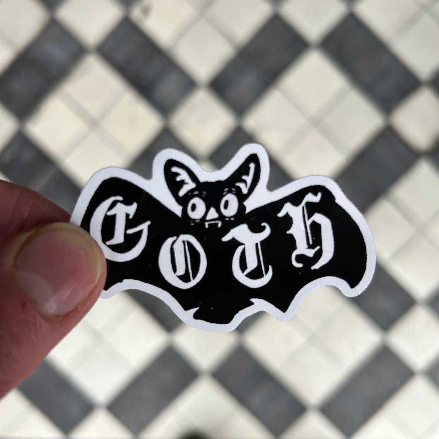 7cm goth sticker