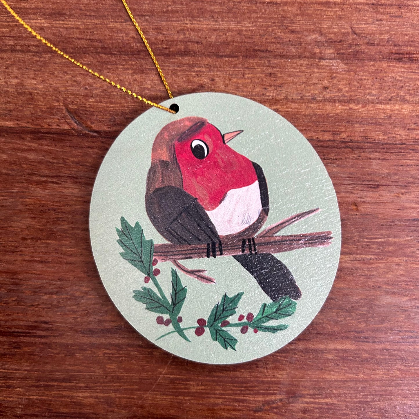 Robin bauble decoration