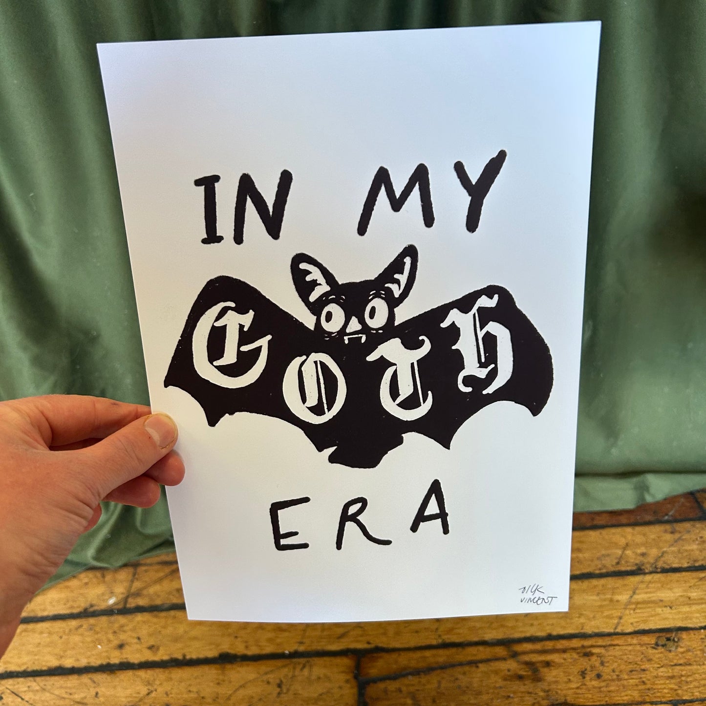In my goth era print