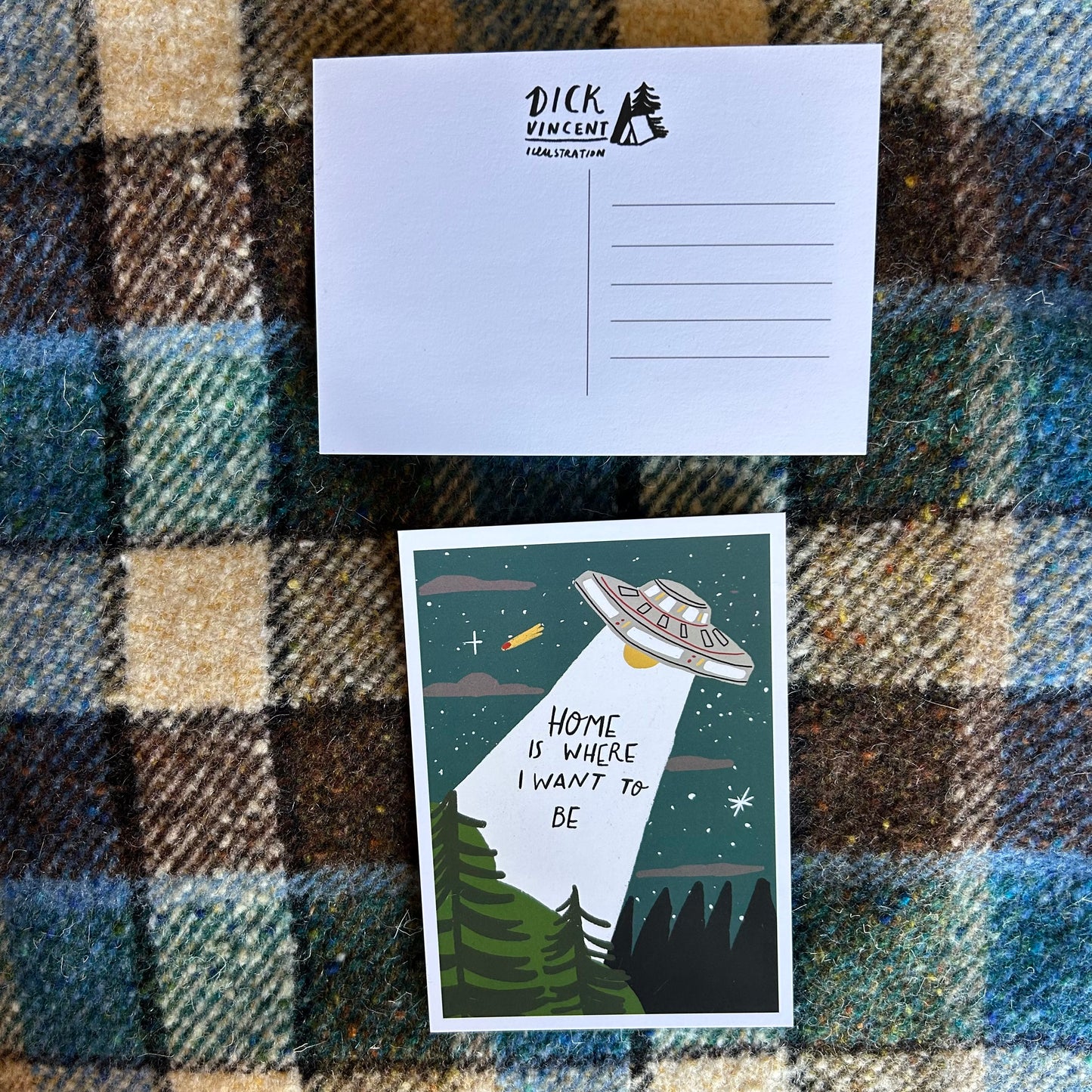 Home is where I want to be postcard