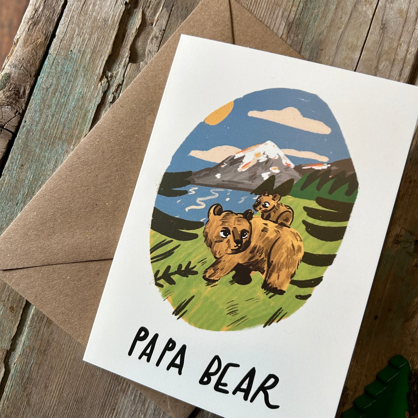 Papa bear card