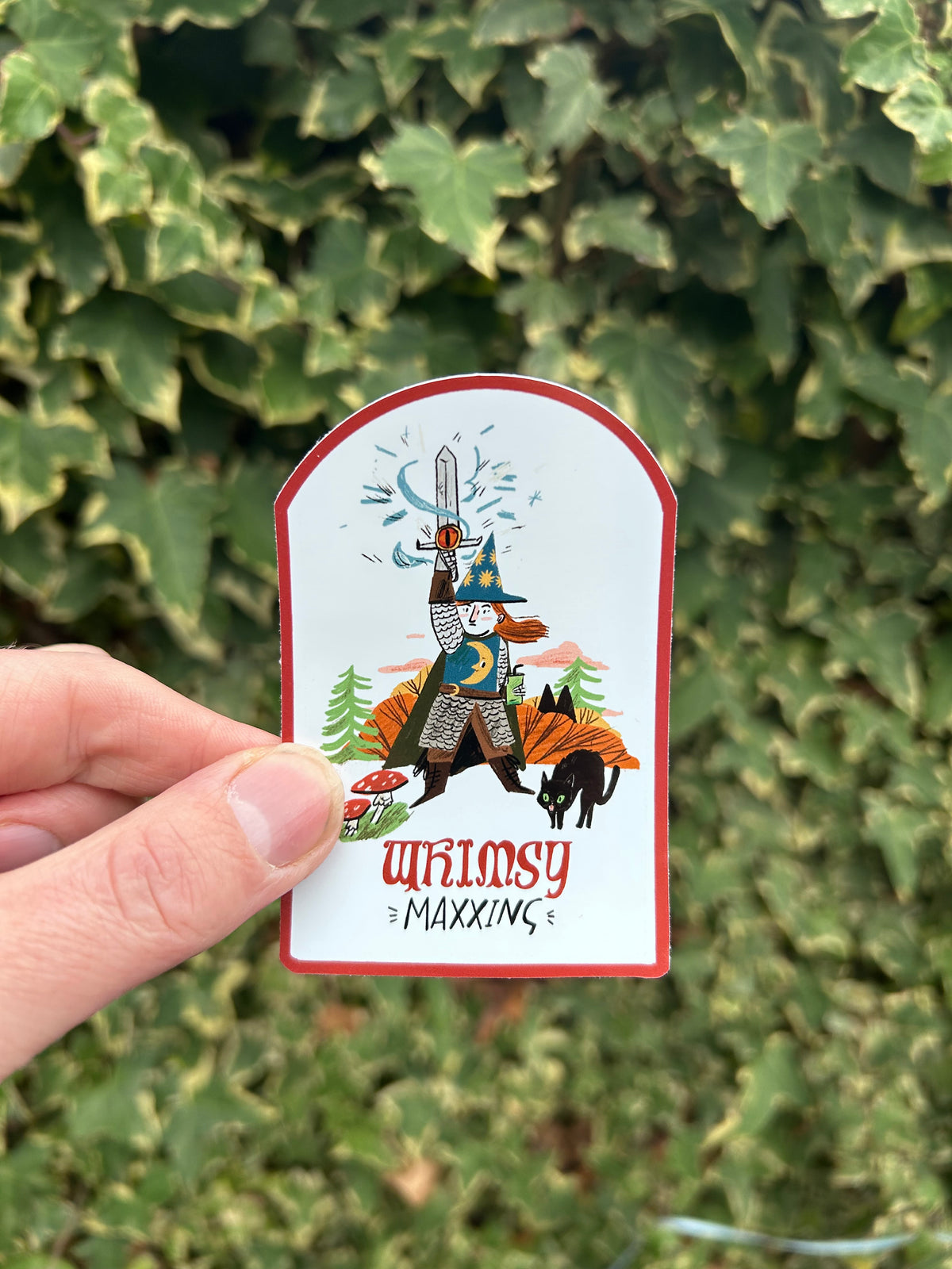 Whimsy Maxxing sticker
