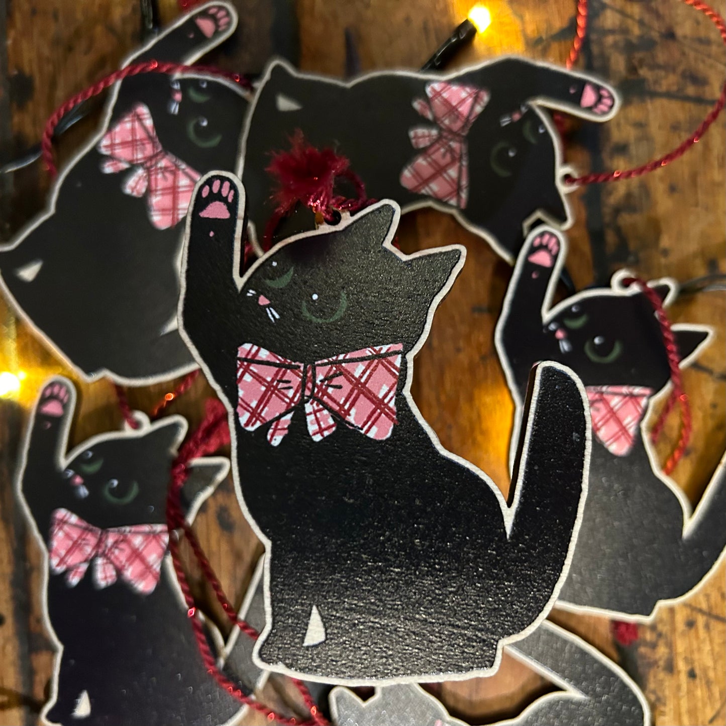 Cat bauble decorations