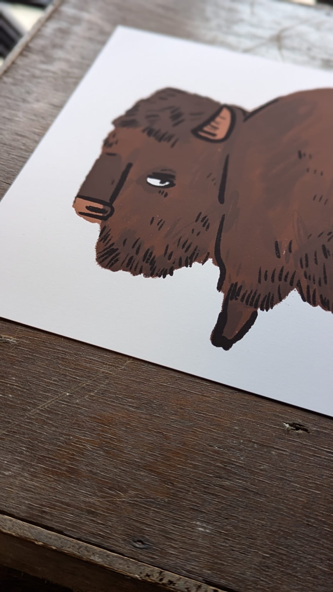 Bison print