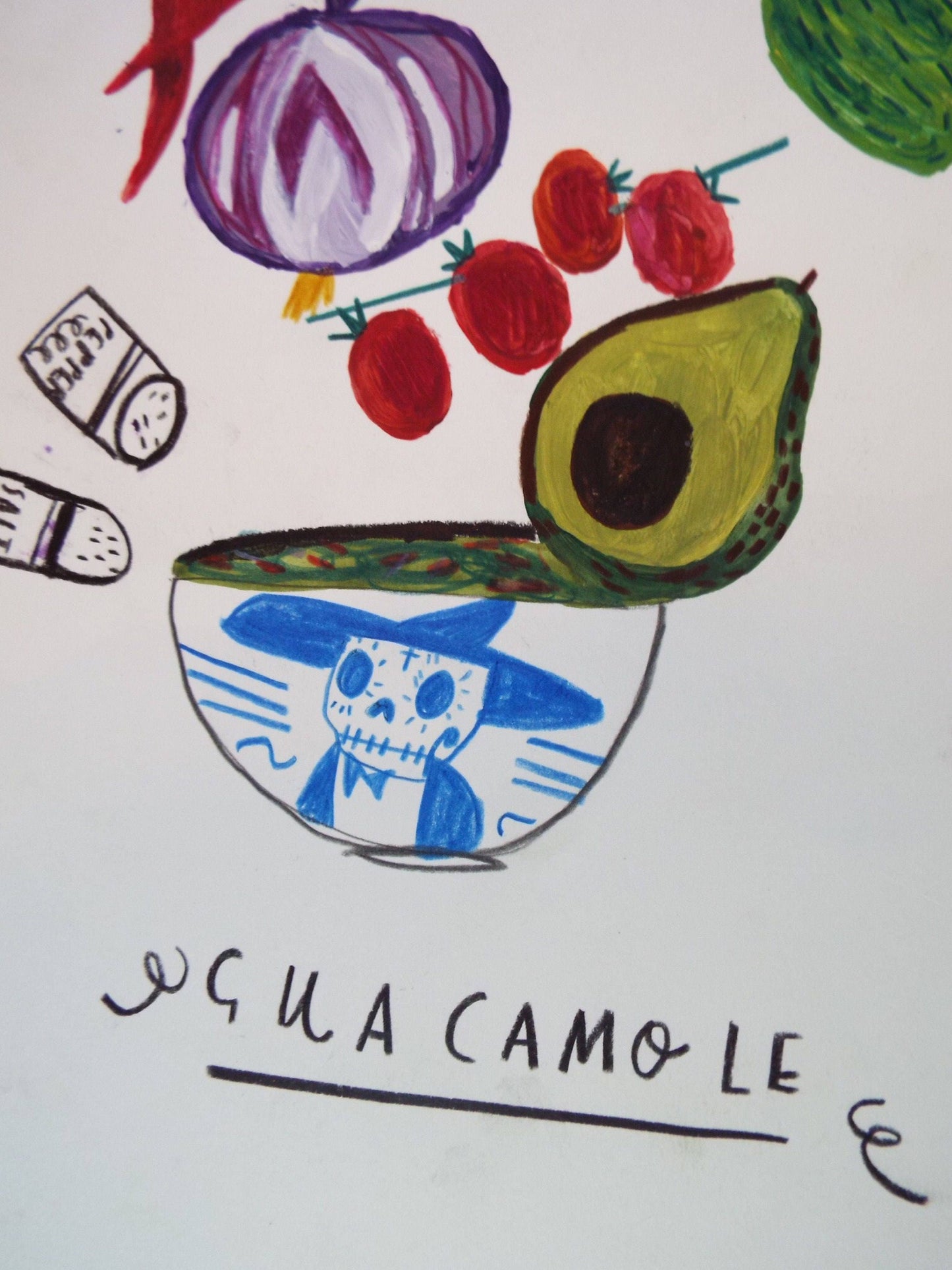 Guacamole Original Illustration