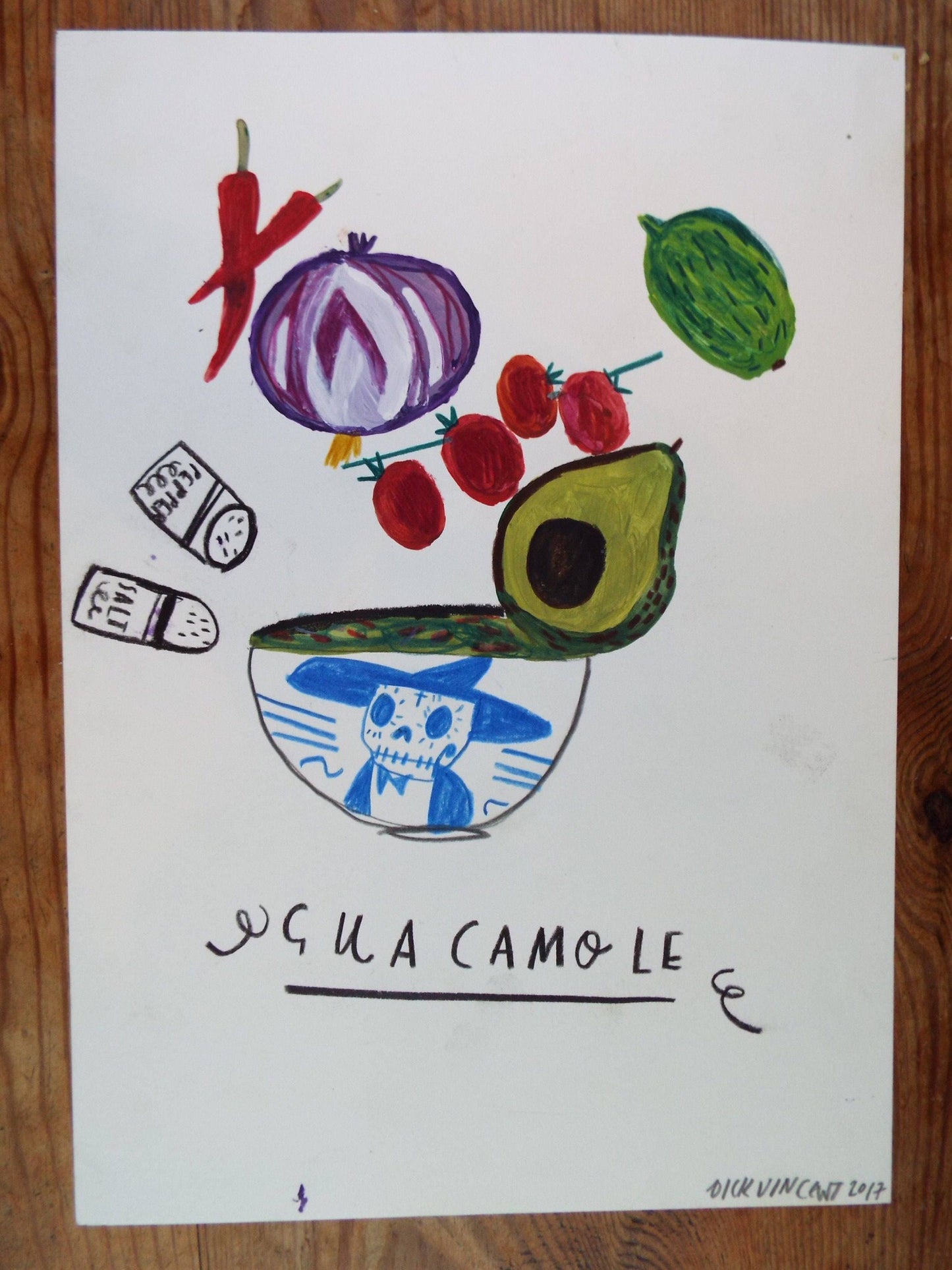Guacamole Original Illustration