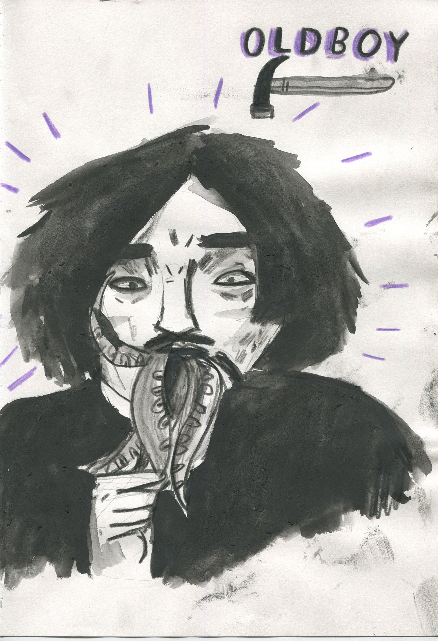 Old boy Original illustration