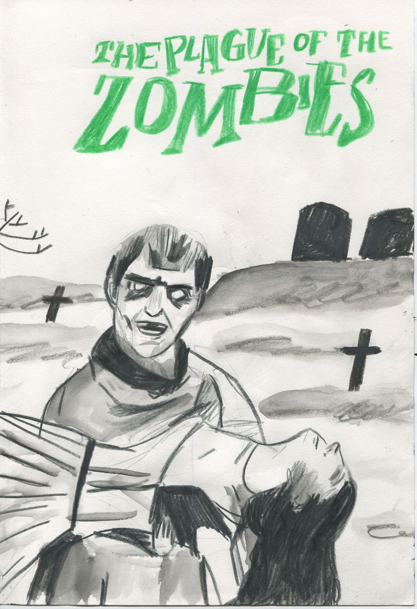 The Plague of Zombies Original illustration
