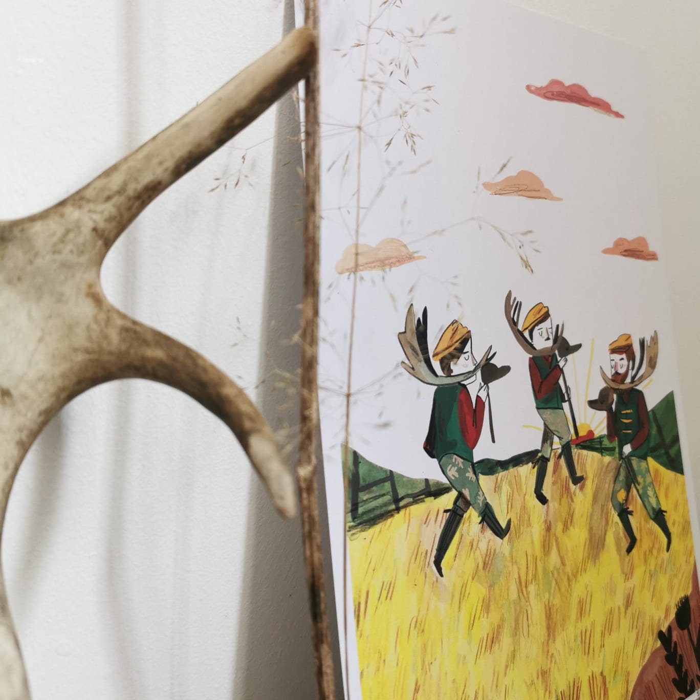 NEW/ Horn Dance Print