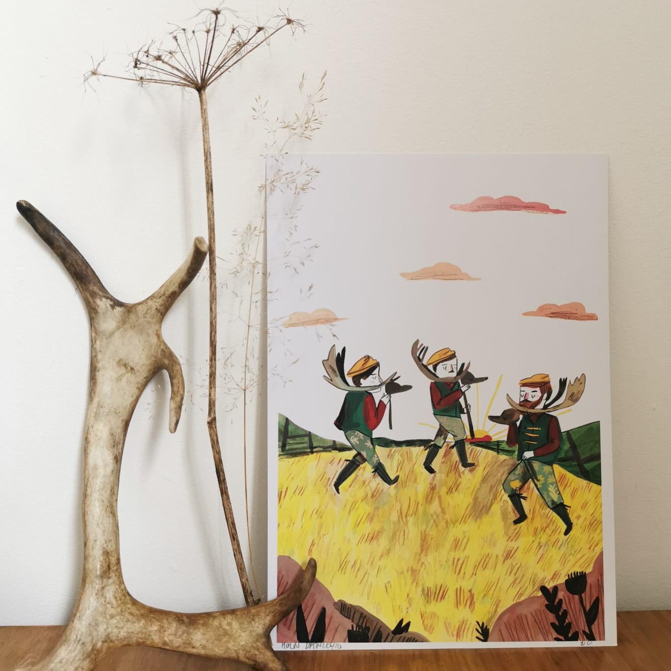 NEW/ Horn Dance Print