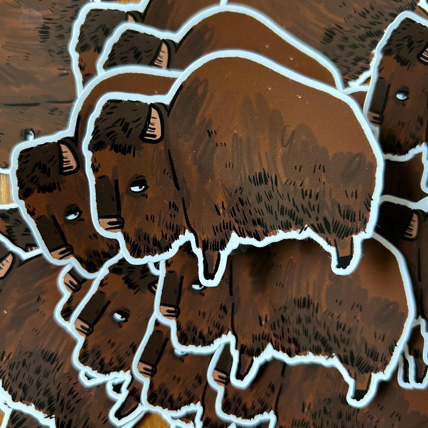 Bison sticker