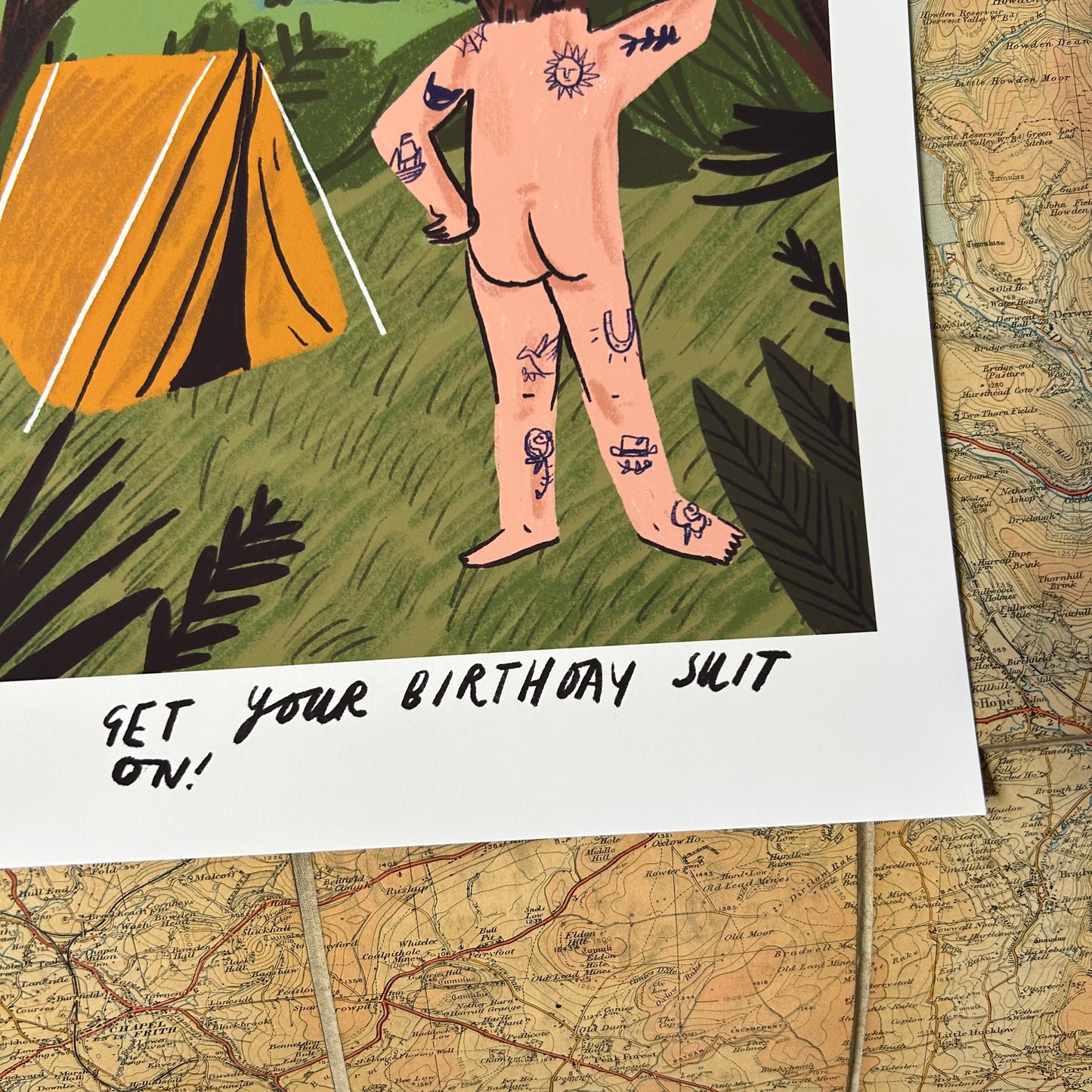 Birthday suit print