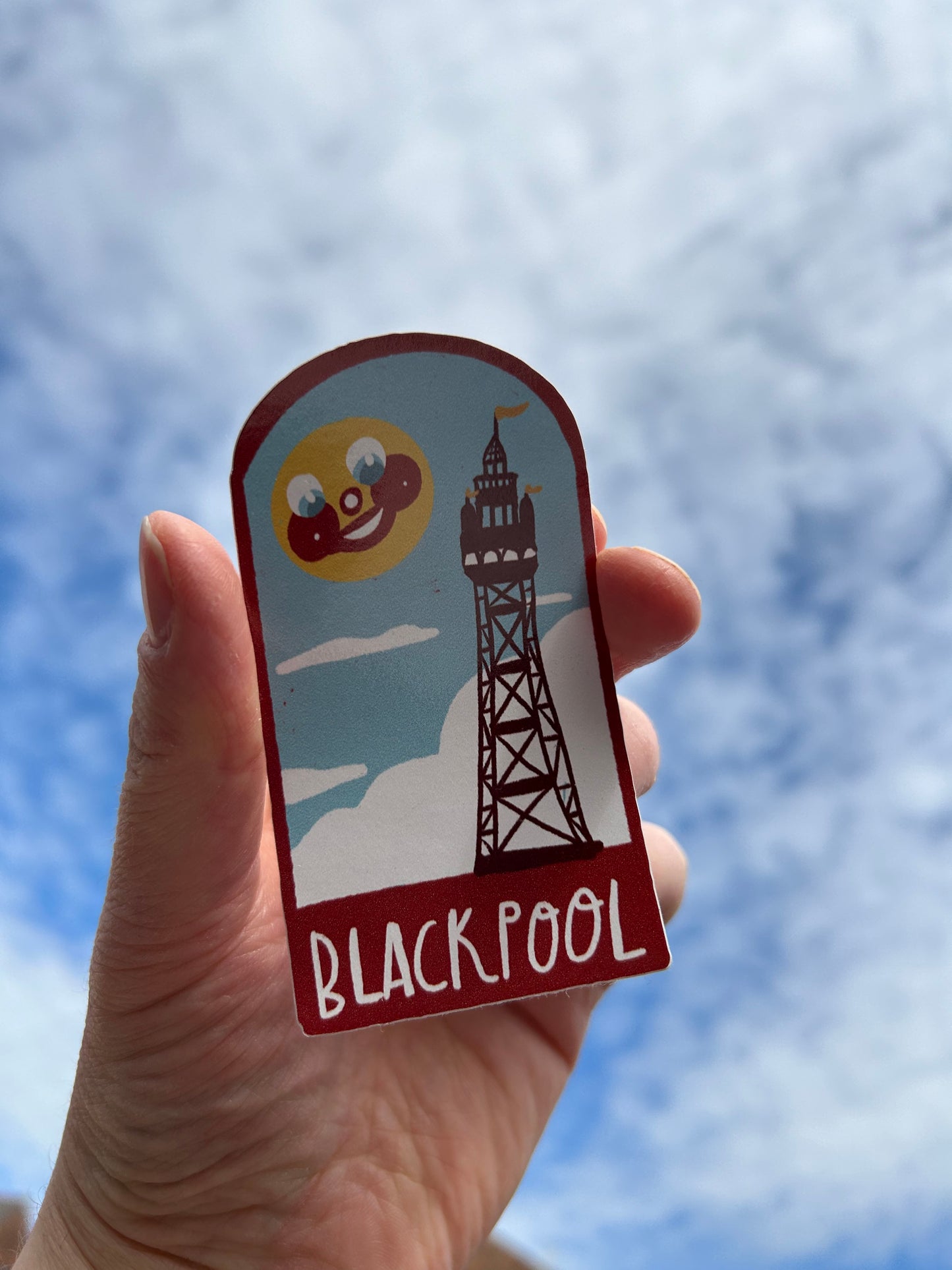 10cm Blackpool sticker