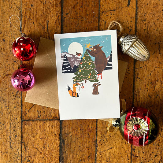 Woodland Christmas card