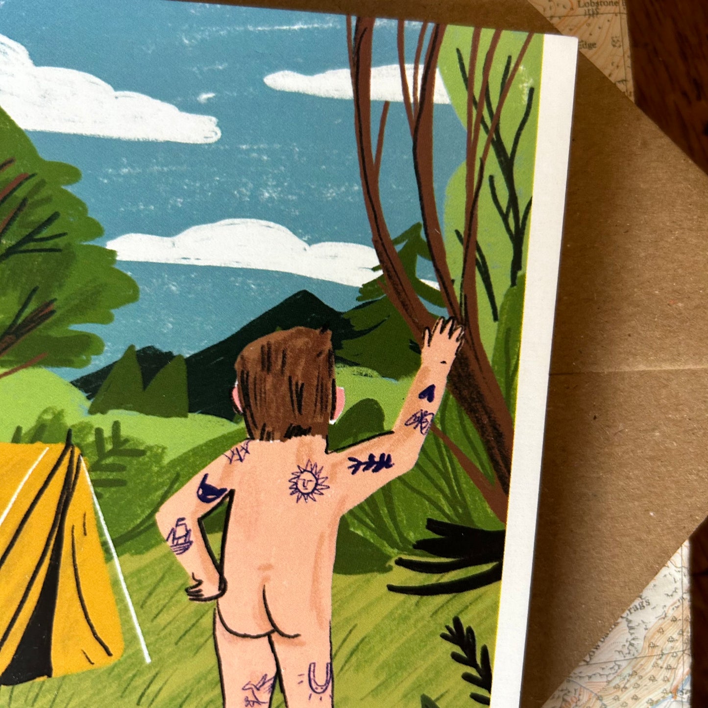 Birthday suit card