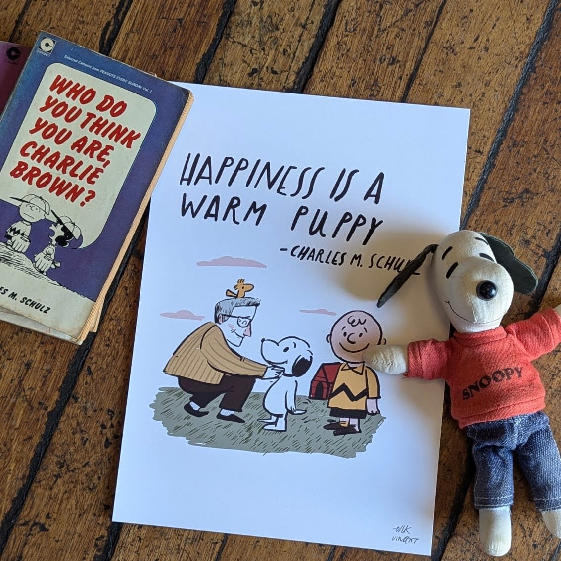 Happiness is a warm puppy print