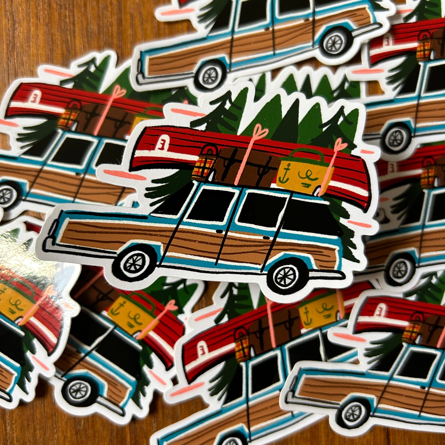 Camping car sticker