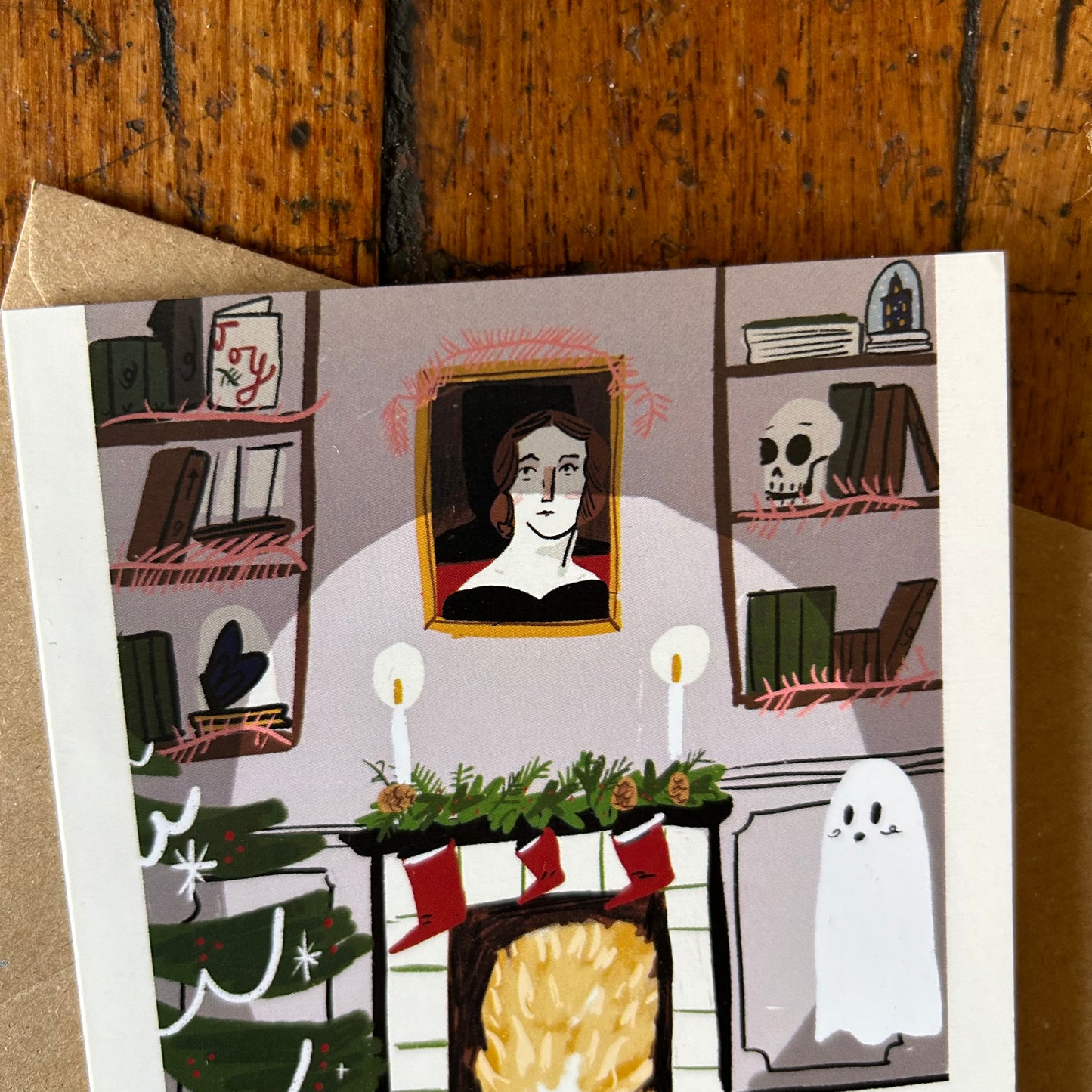 Ghost Christmas card