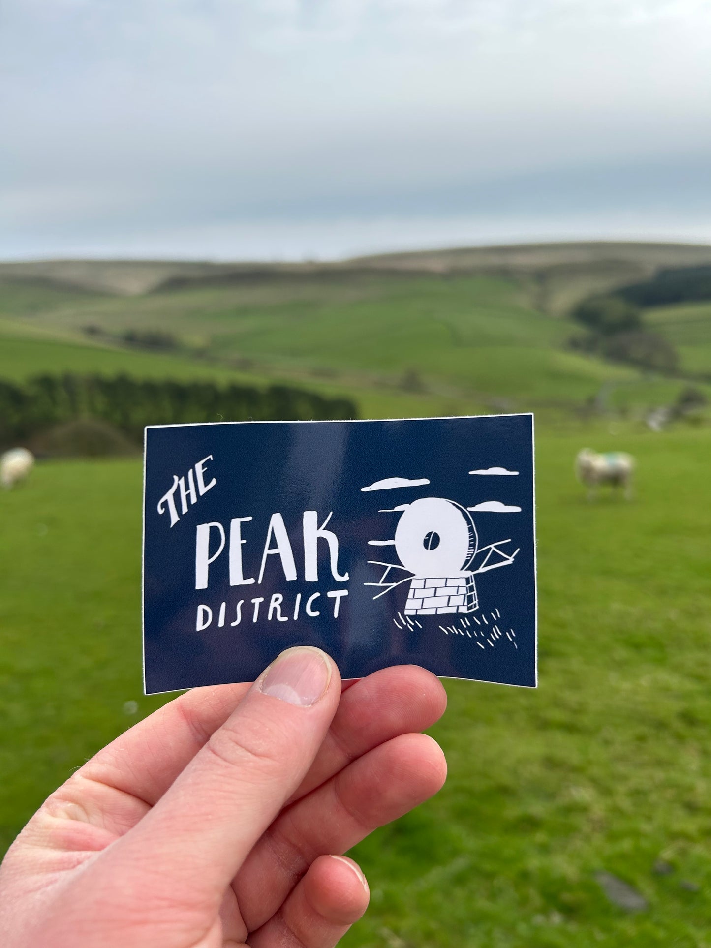 10cm Peak District sticker