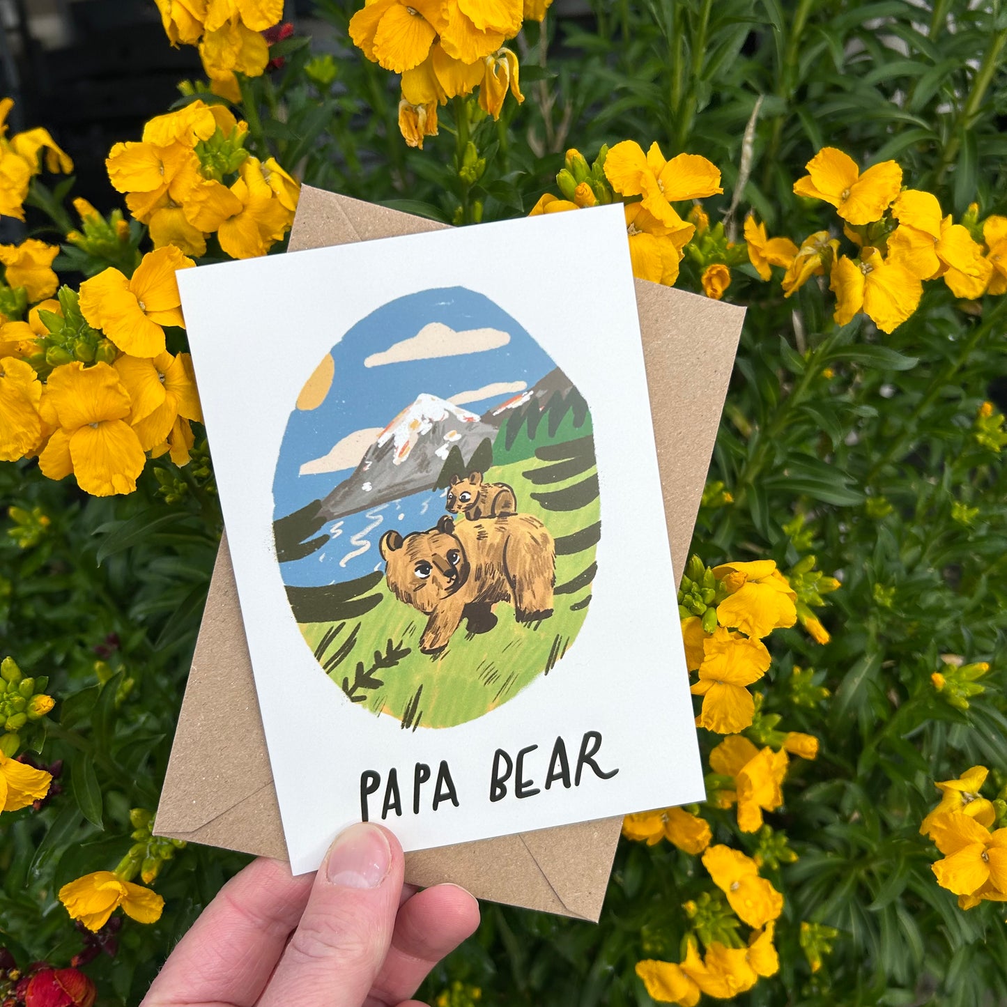 Papa bear card