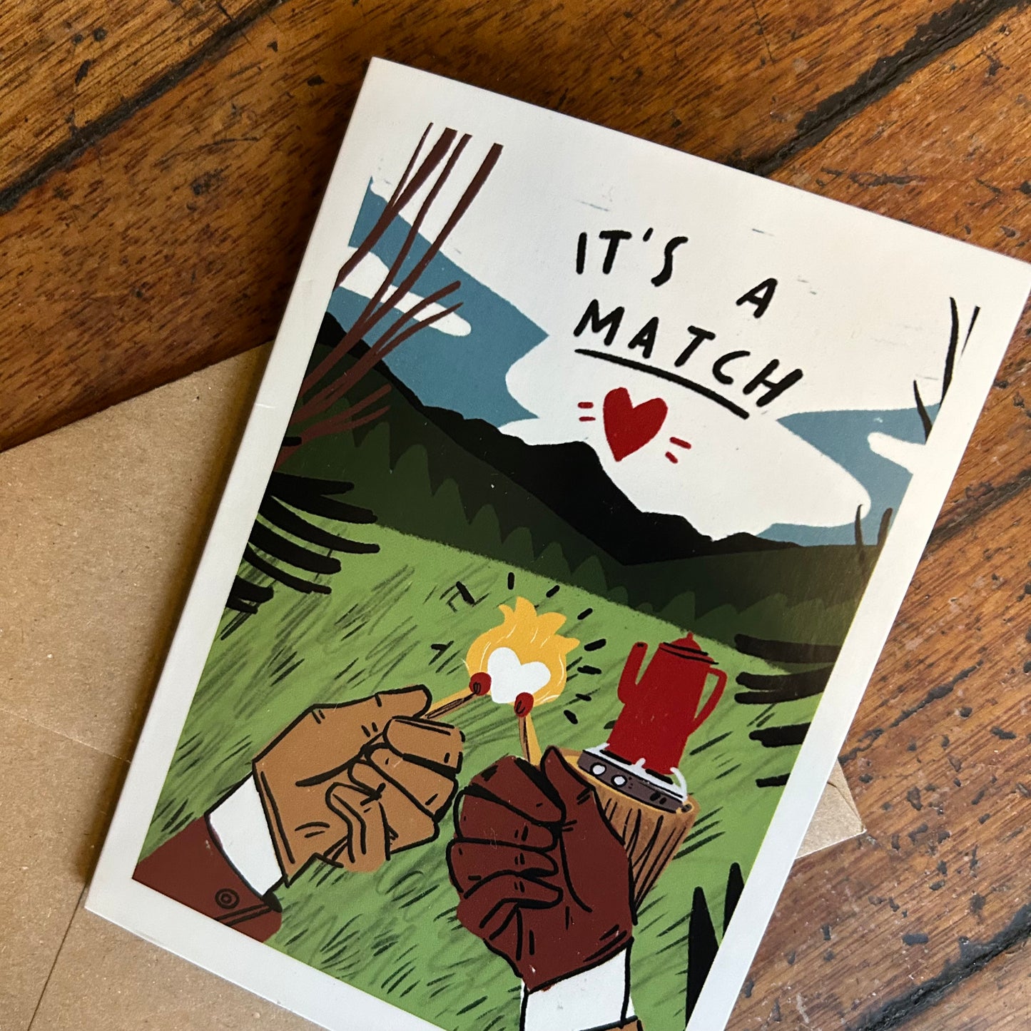 It’s a match card