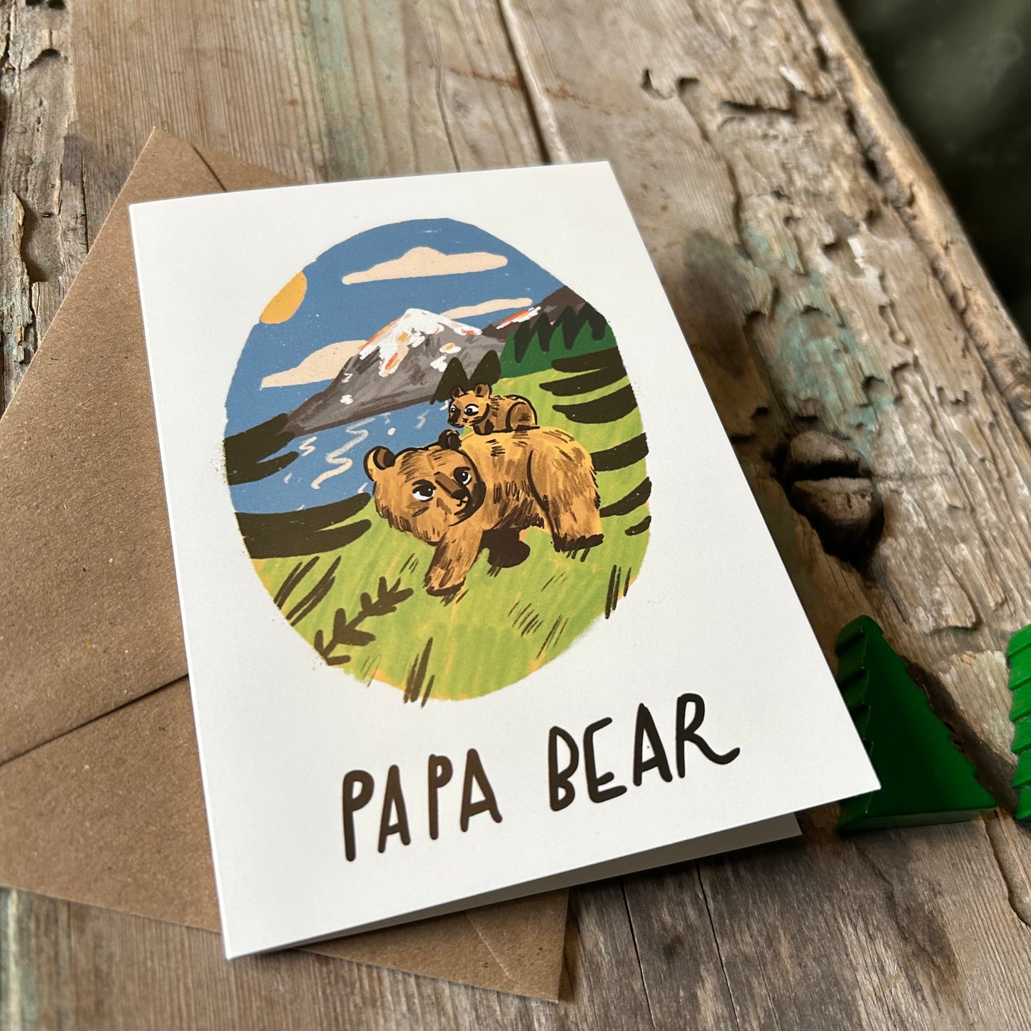 Papa bear card