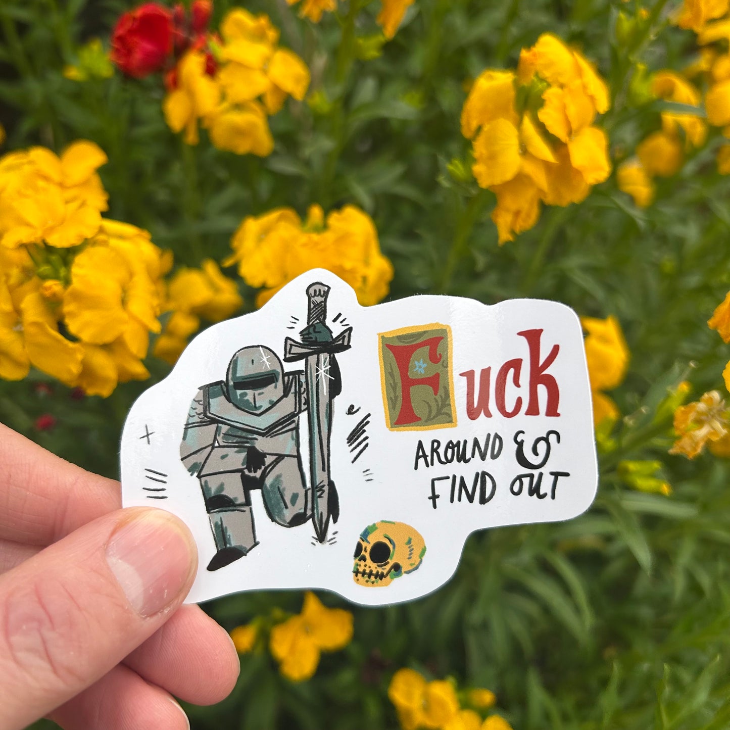 F around sticker