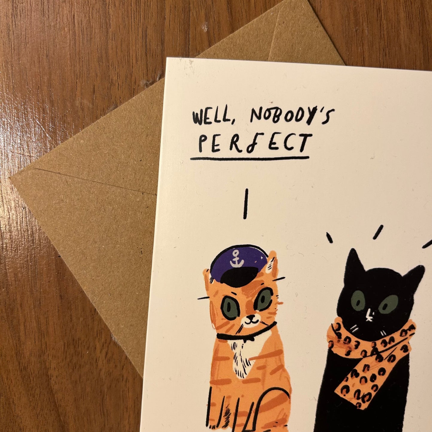 Nobody’s perfect card