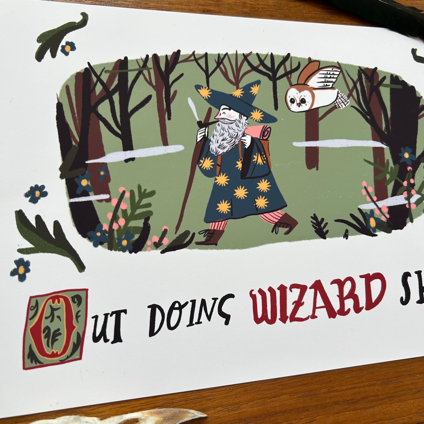Out Doing Wizard S**t print
