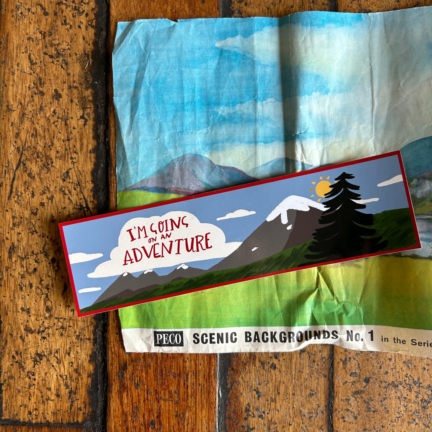 I’m going on an adventure sticker