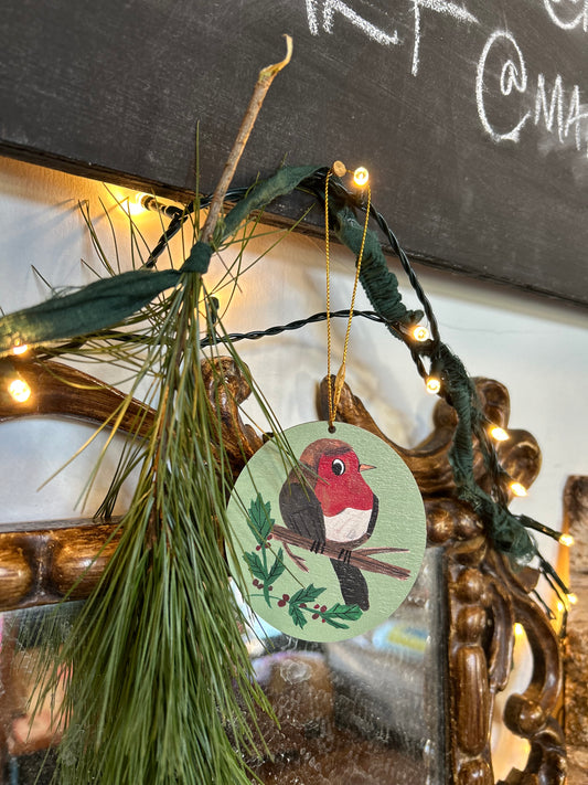 Robin bauble decoration