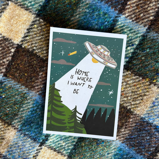 Home is where I want to be postcard