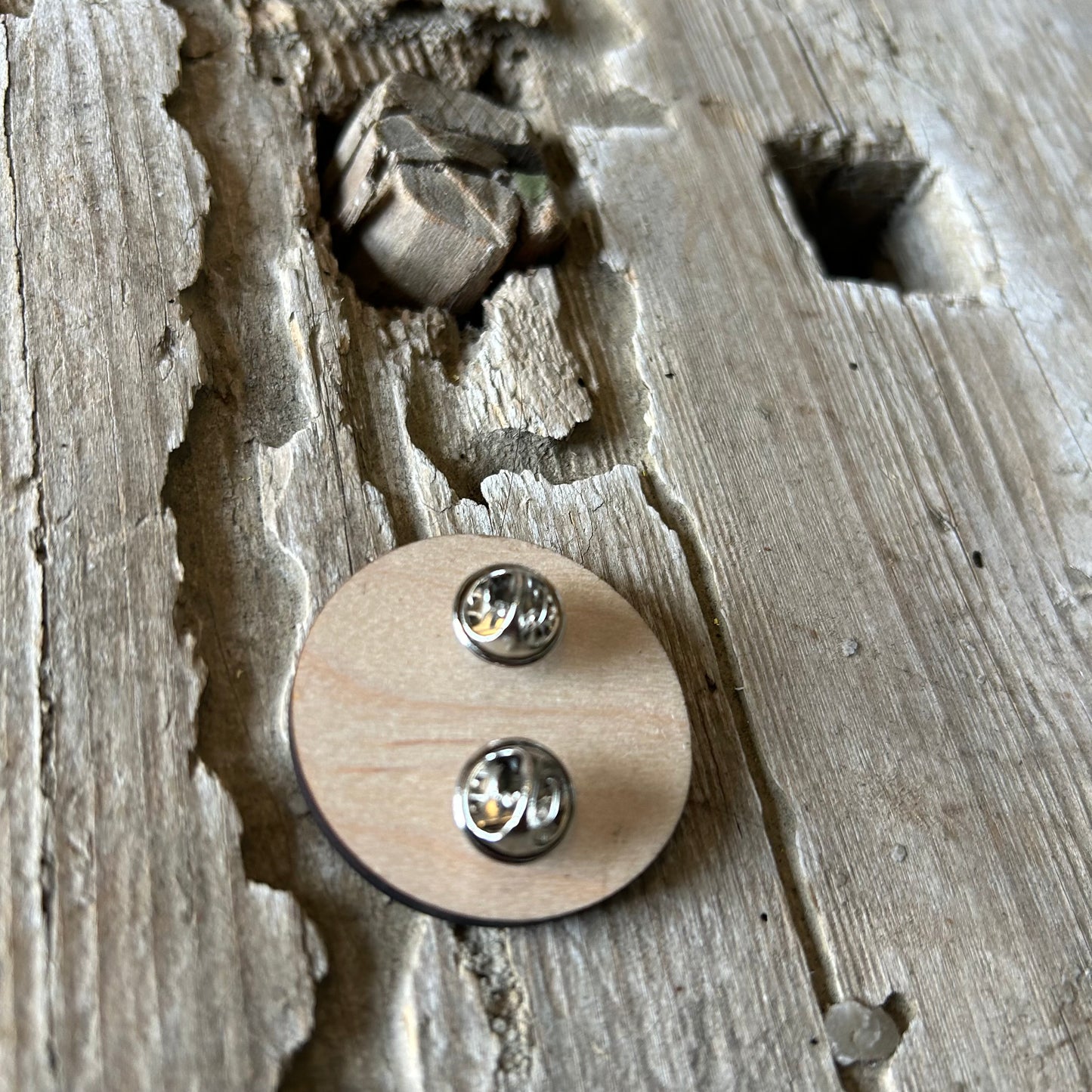 Owl wooden pin