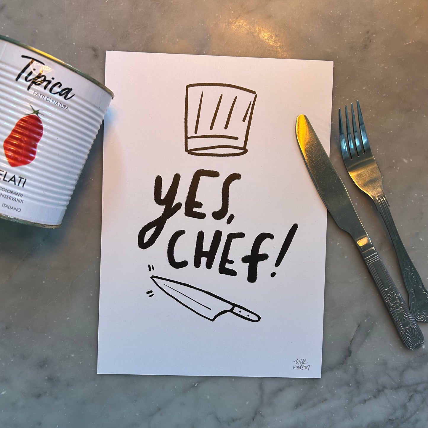 Yes, chef! print