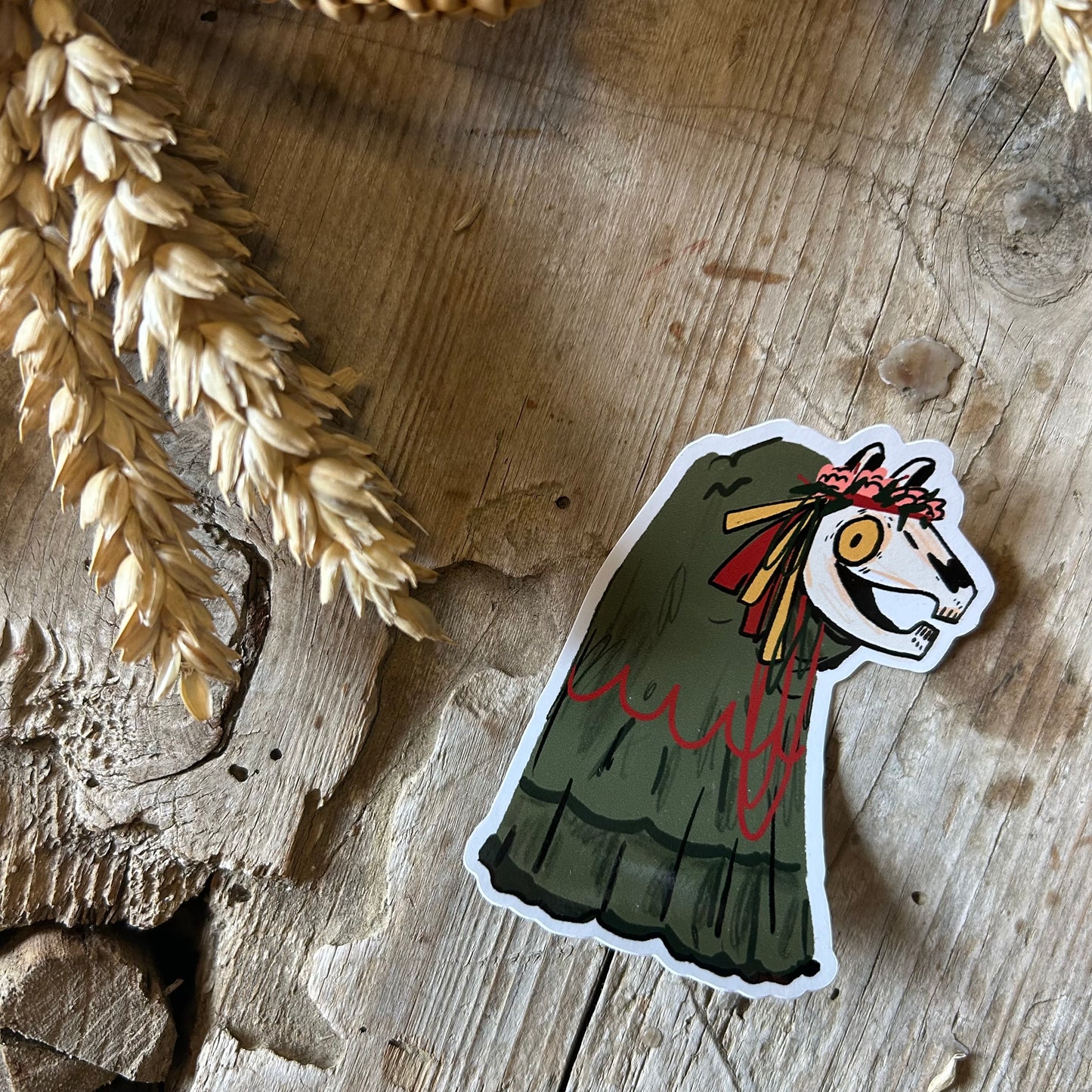 Mari Lwyd sticker