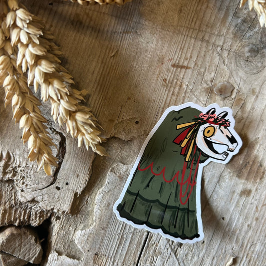 Mari Lwyd sticker