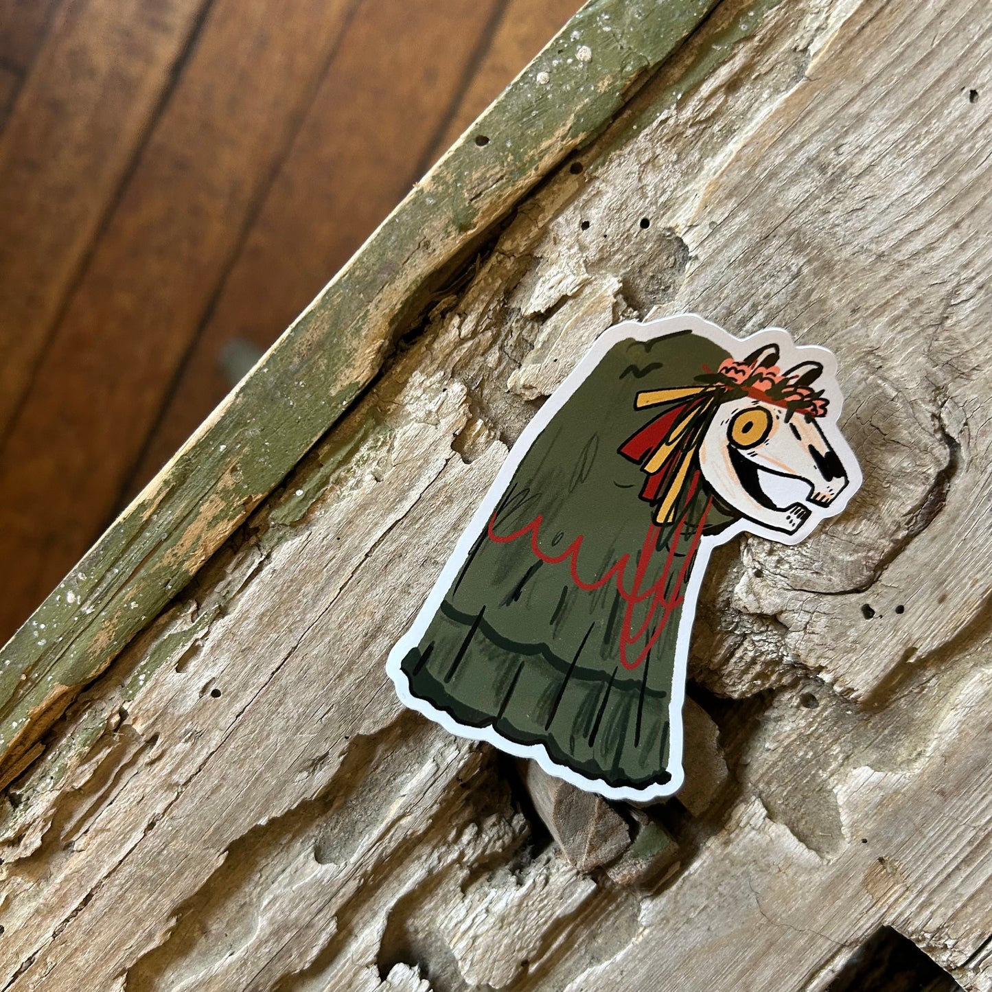 Mari Lwyd sticker