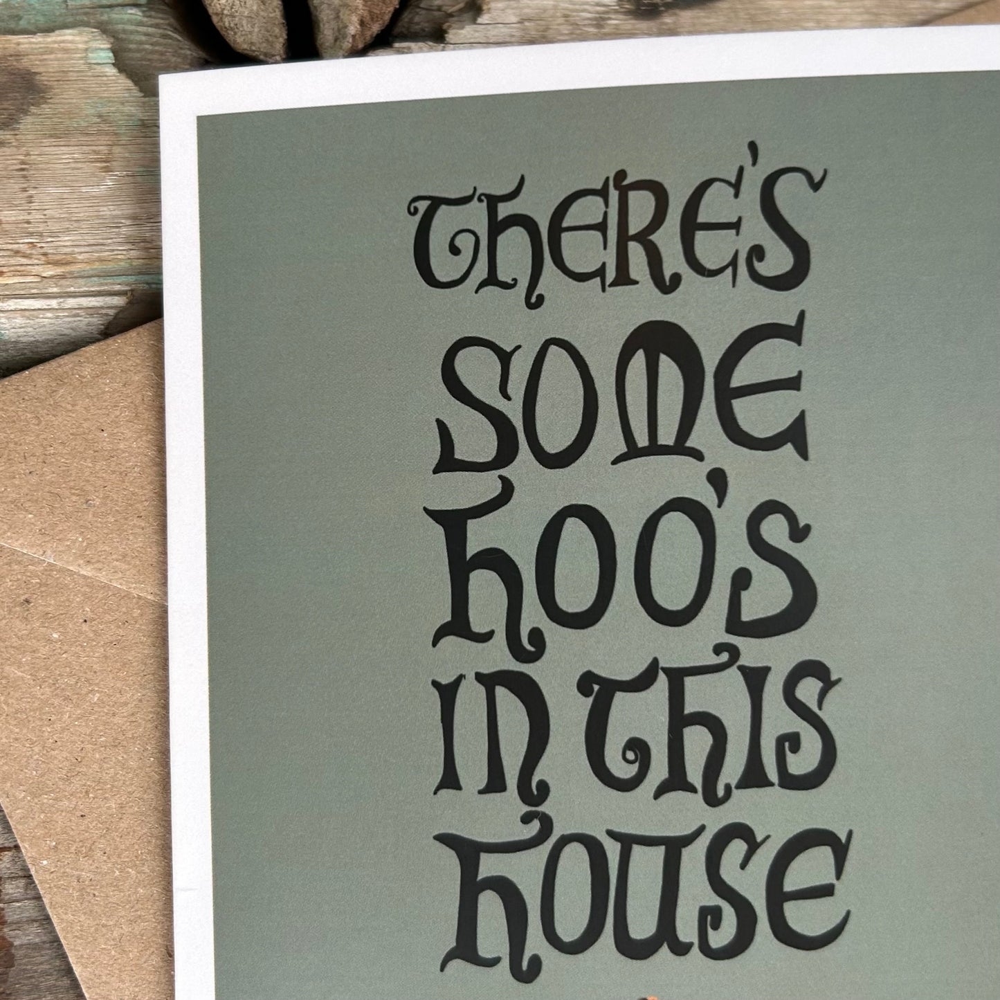 Hoo’s in this house card