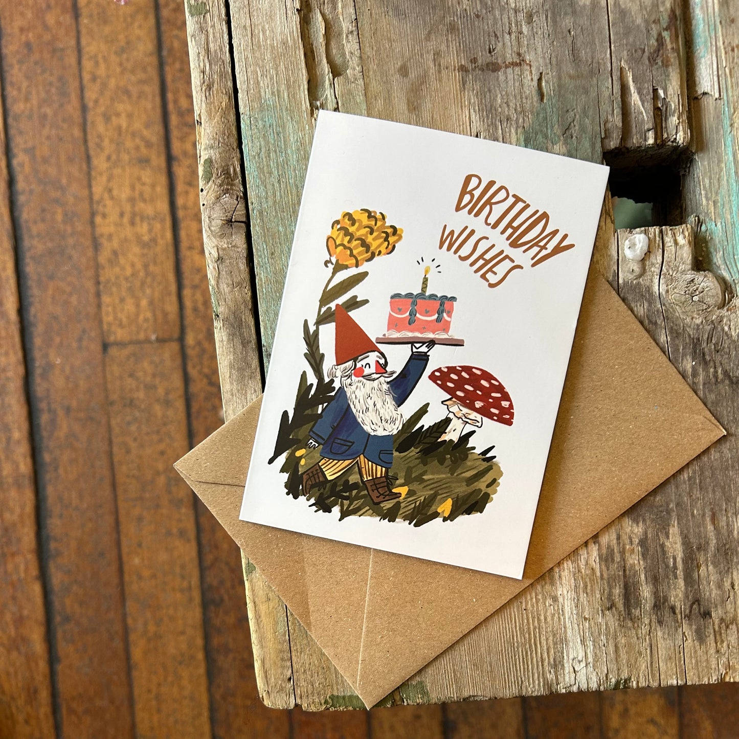 Gnome birthday card