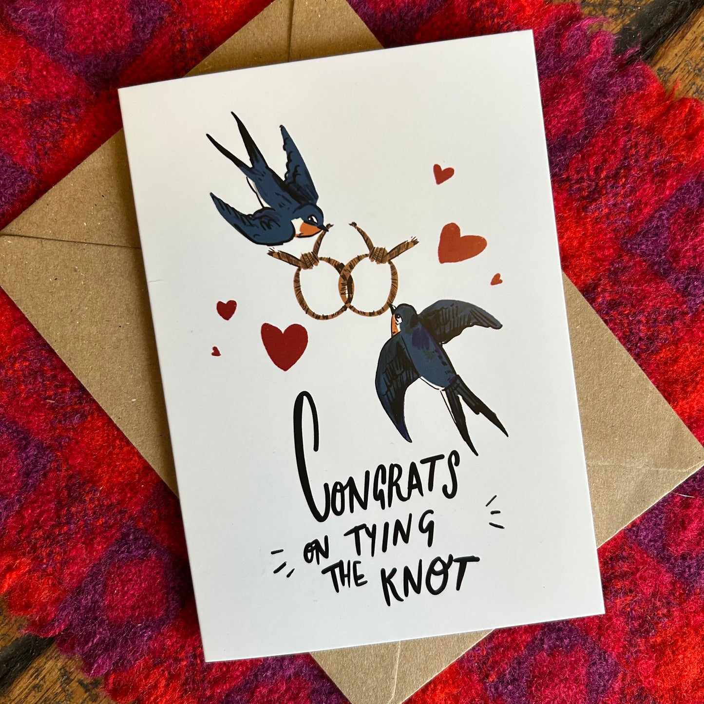 Congrats pm tying the knot card
