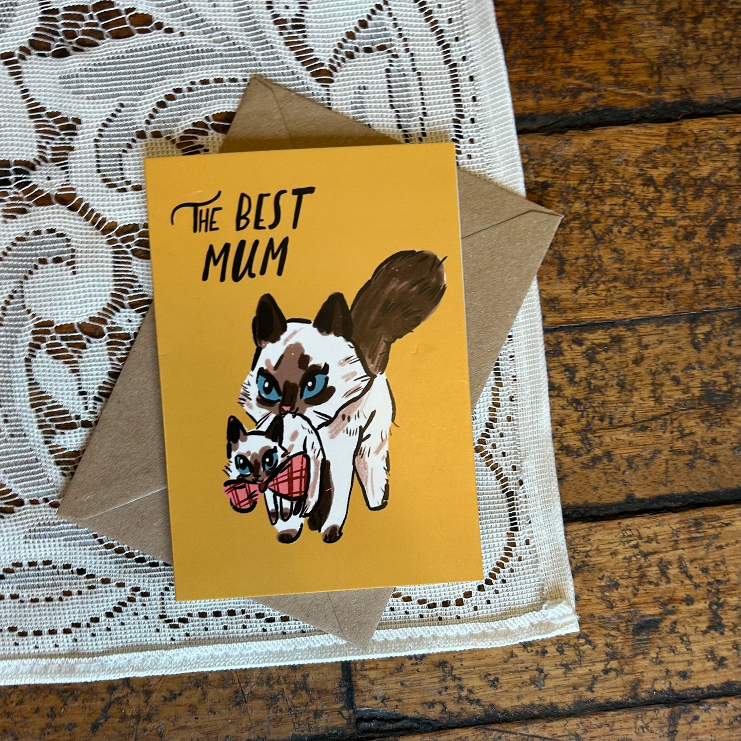 Best mum (cat) card
