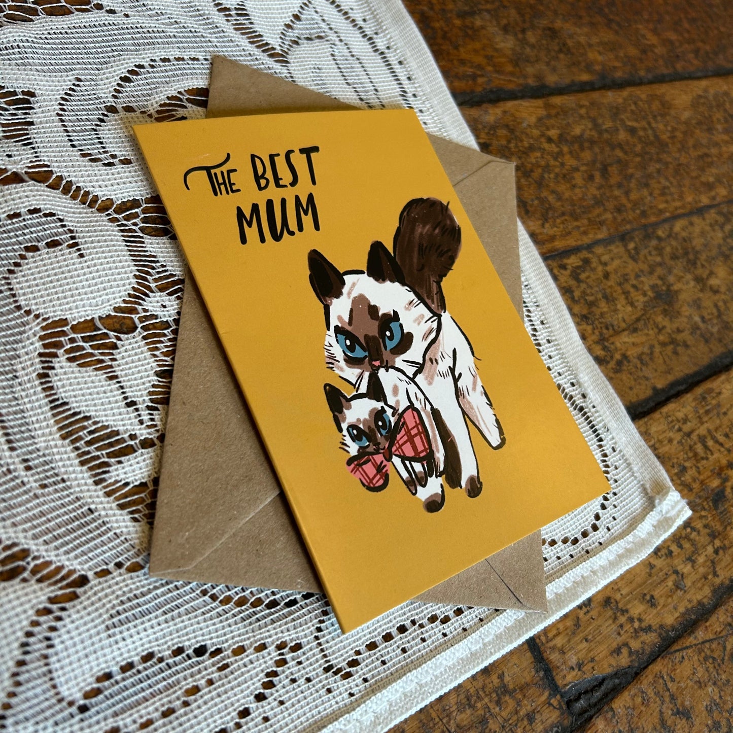 Best mum (cat) card