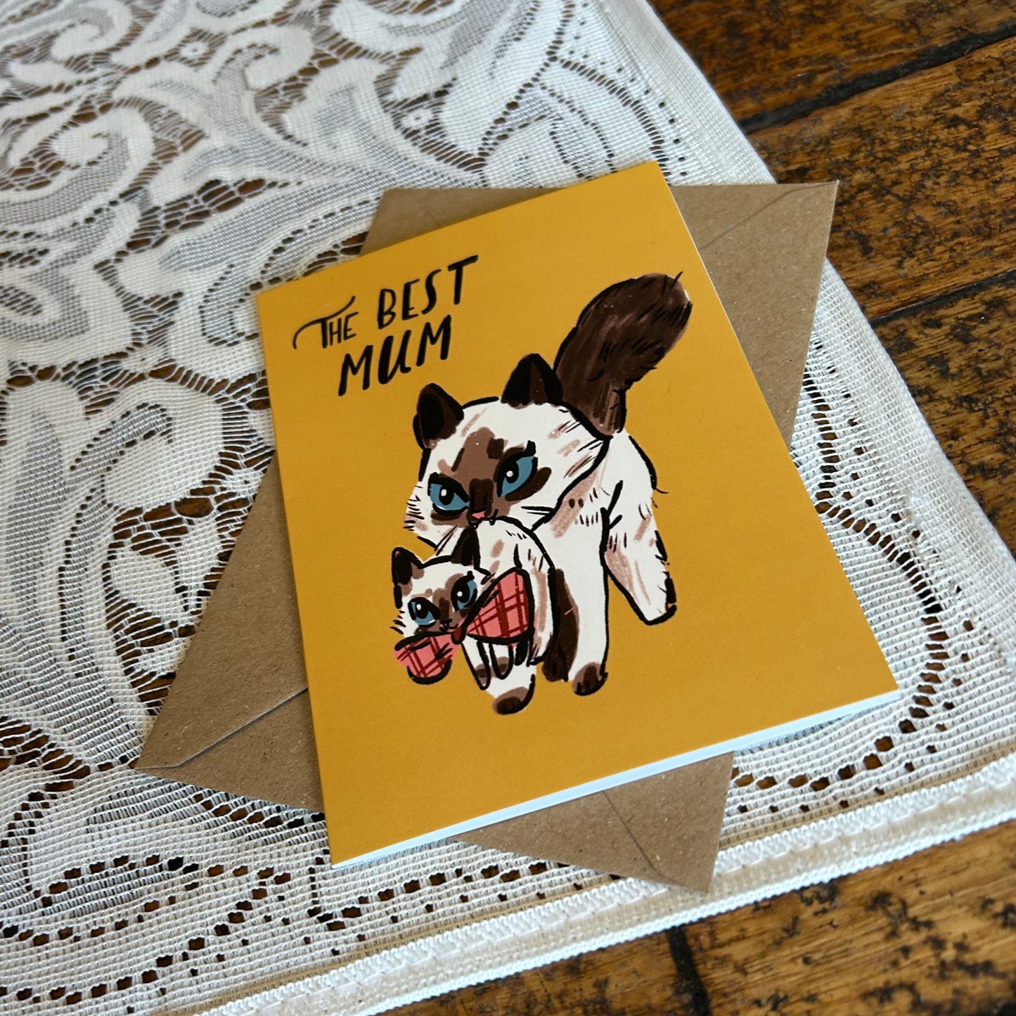 Best mum (cat) card