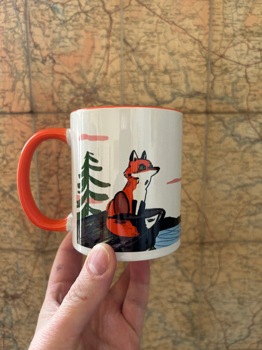 10oz fox mug