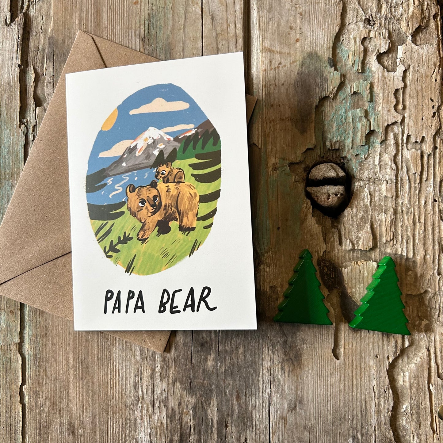 Papa bear card