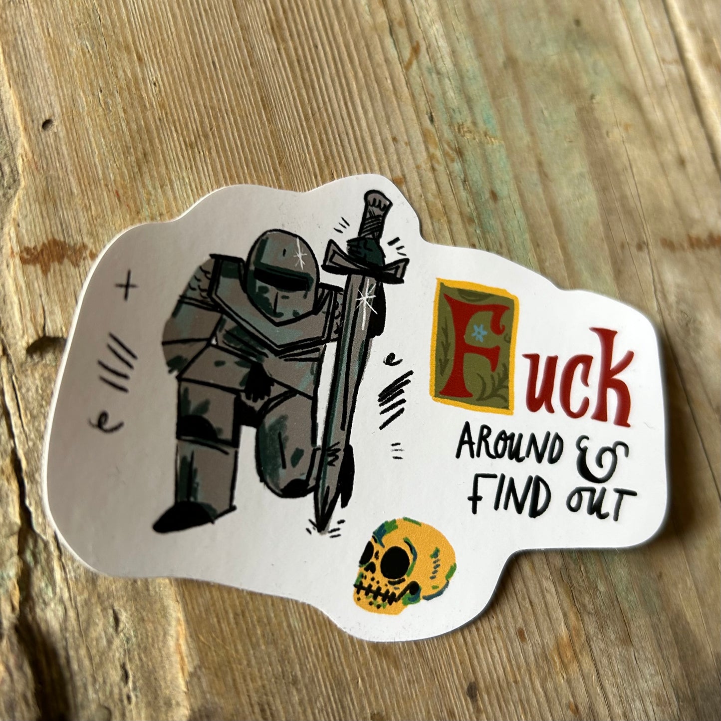 F around sticker