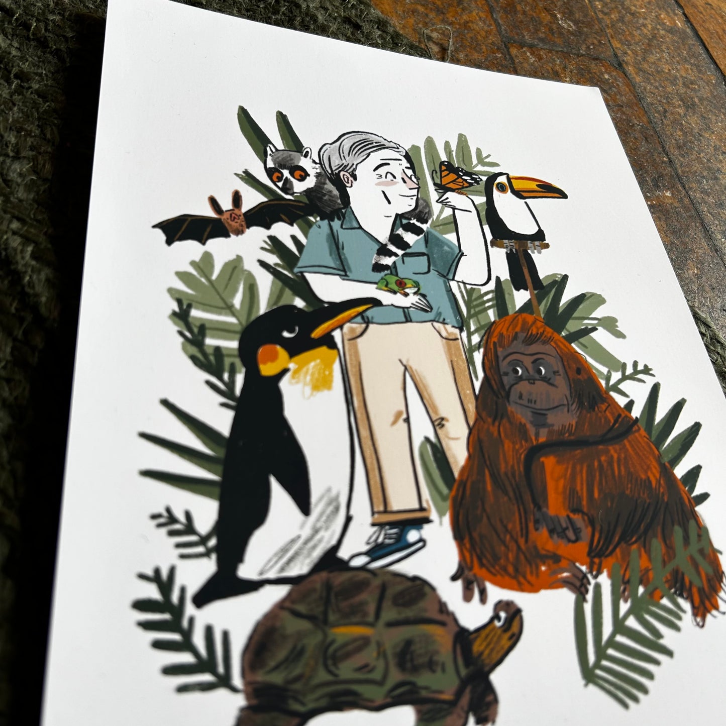 Sir David Attenborough print